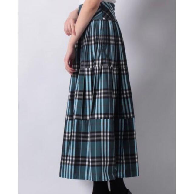 新品♡アプワイザーリッシェ♡チェックティアードタフタロングスカート