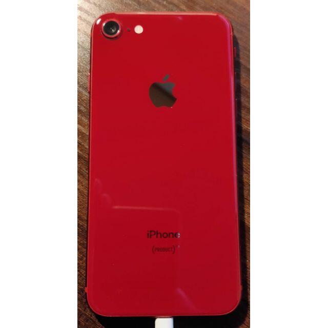 99%IMEIiPhone 8 本体 64GB RED 電池新品