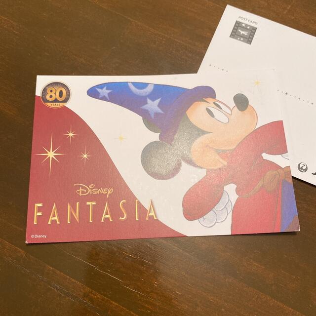 Disney(ディズニー)のJAL ディズニー　ファンタジア公開80周年記念　ポストカード　2枚セット エンタメ/ホビーの声優グッズ(写真/ポストカード)の商品写真