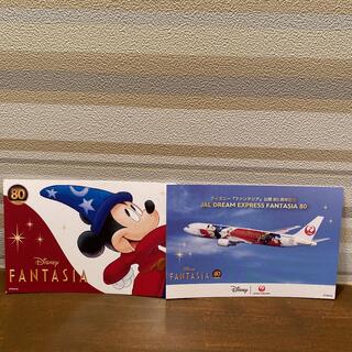 ディズニー(Disney)のJAL ディズニー　ファンタジア公開80周年記念　ポストカード　2枚セット(写真/ポストカード)