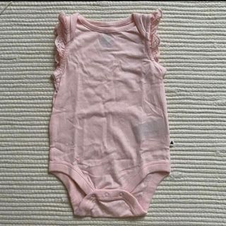 ギャップキッズ(GAP Kids)のbabygap ロンパース　3-6ヶ月　ピンク　GAP  肌着　ノースリーブ(ロンパース)