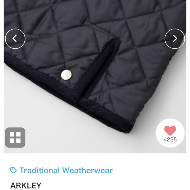 トラディショナルウェザーウェアー　アークリー　XS.S レディースのジャケット/アウター(ノーカラージャケット)の商品写真