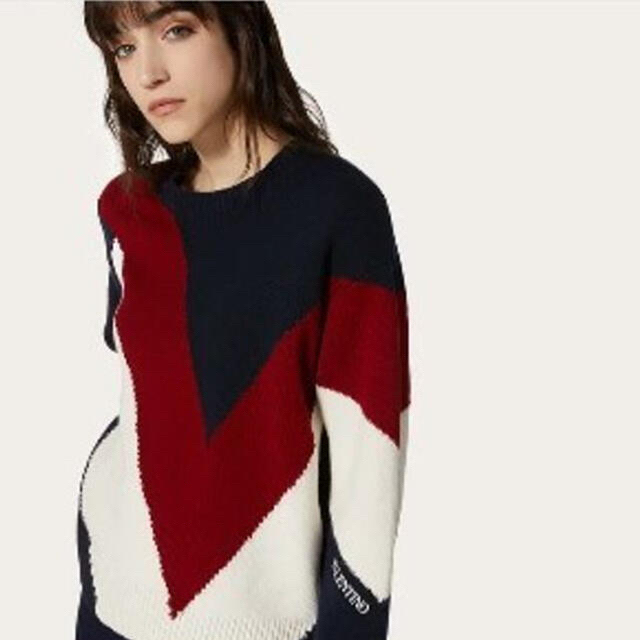 VALENTINO - 85%オフ!!!定価27万円☆ヴァレンティノ Vロゴニットの