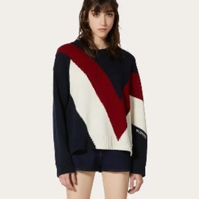 VALENTINO - 85%オフ!!!定価27万円☆ヴァレンティノ Vロゴニットの