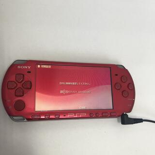 プレイステーションポータブル(PlayStation Portable)のPSP 3000 本体　レッド　(携帯用ゲーム機本体)