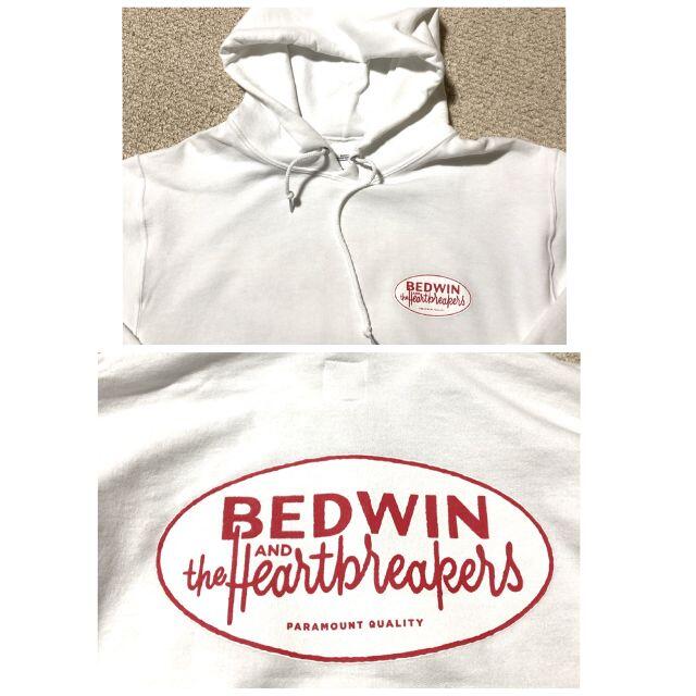 BEDWIN(ベドウィン)のベドウィン ロゴスウェットパーカ 白 N1(S)/BEDWIN DAVID メンズのトップス(パーカー)の商品写真