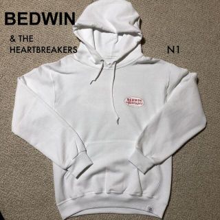 ベドウィン(BEDWIN)のベドウィン ロゴスウェットパーカ 白 N1(S)/BEDWIN DAVID(パーカー)