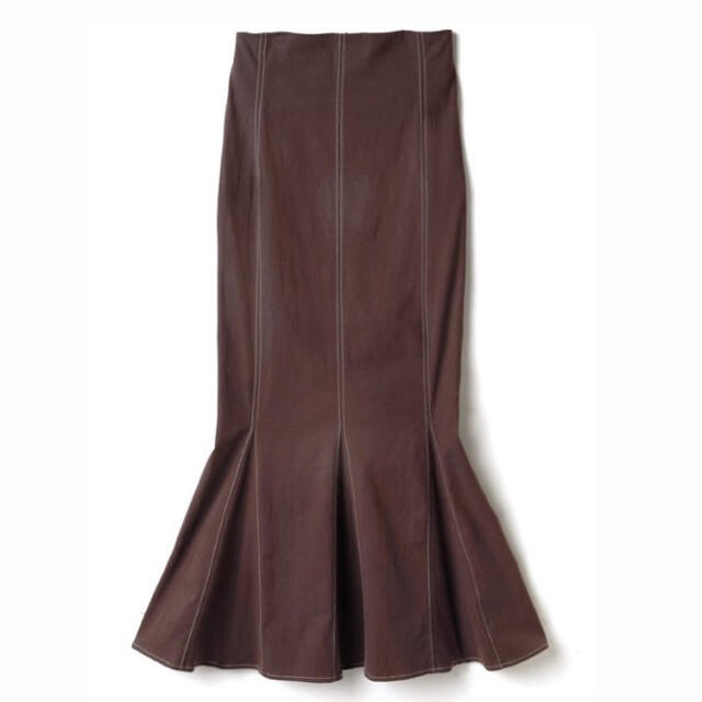 GRL(グレイル)のGRL 配色ステッチハイウエストマーメイドスカート　gc74 レディースのスカート(ロングスカート)の商品写真