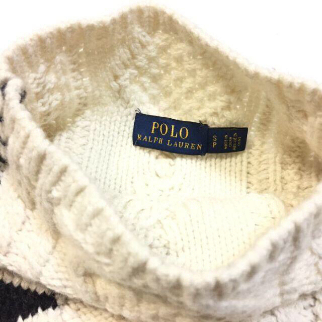 POLO RALPH LAUREN(ポロラルフローレン)の美品 Ｓ レア 50周年 ラルフローレン パッチワーク モックネック セーター レディースのトップス(ニット/セーター)の商品写真