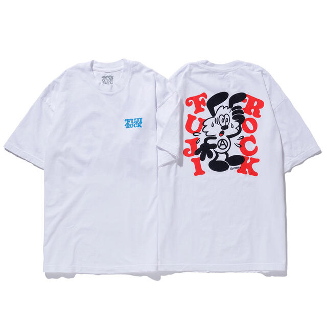 FUJI ROCK VICK T-SHIRT WHITE-RED L