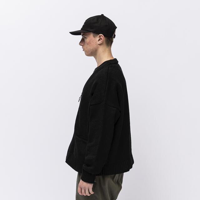 W)taps - WTAPS 21FW PALMER SWEATER BLACK XLサイズ の通販 by W)taps - WTAPS 21FW PALMER SWEATER BLACK XLサイズ の通販 by