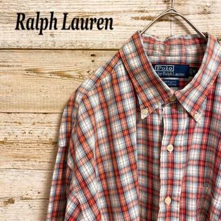 ポロラルフローレン(POLO RALPH LAUREN)の《BDシャツ》Ralph Lauren チェック柄　マルチカラー　長袖　L(シャツ)