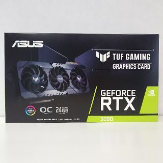 エイスース(ASUS)の【美品・納品書付】ASUS TUF-RTX3090-O24G-GAMING(PCパーツ)