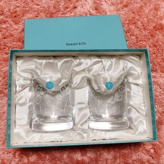 TIFFANY&Co. 新品ティファニーペアグラスロックグラス　江戸切子(グラス/カップ)