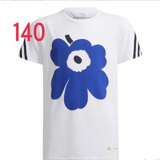 アディダス(adidas)のアディダス　マリメッコ　tシャツ　マリメッココラボ　ホワイト　ウニッコ　140(Tシャツ/カットソー)