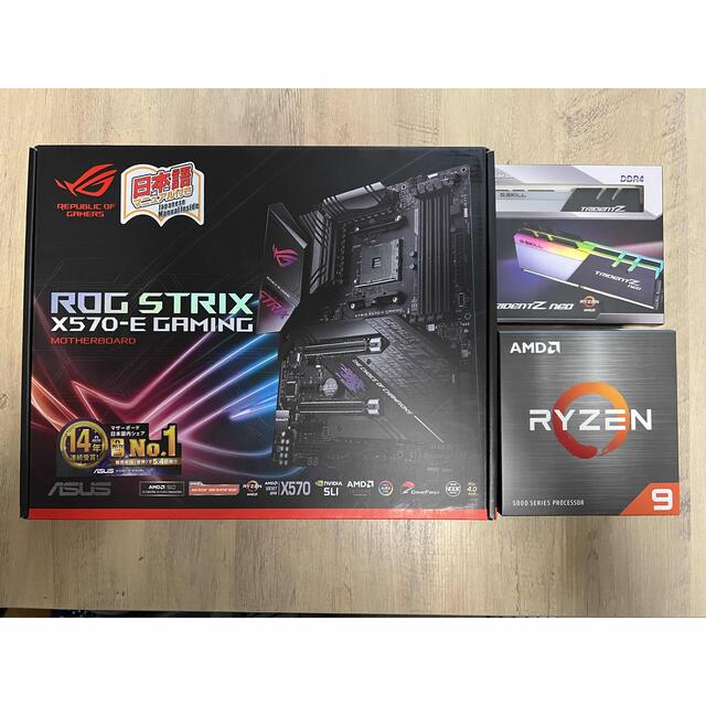 Ryzen9 5950X&ASUS X570-E&メモリ16GB×2枚セットASUS