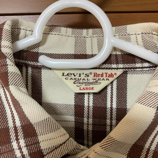 Levi's(リーバイス)のリーバイス　Red Tab ブラウンチェックシャツ　Lサイズ　アメカジ　古着 メンズのトップス(シャツ)の商品写真