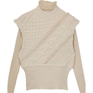 アメリヴィンテージ(Ameri VINTAGE)のAmeri  SLANT CABLE KNIT SET(ニット/セーター)