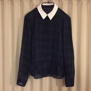 ザラ(ZARA)の【ZARA】シースルー チェックシャツ(シャツ/ブラウス(長袖/七分))