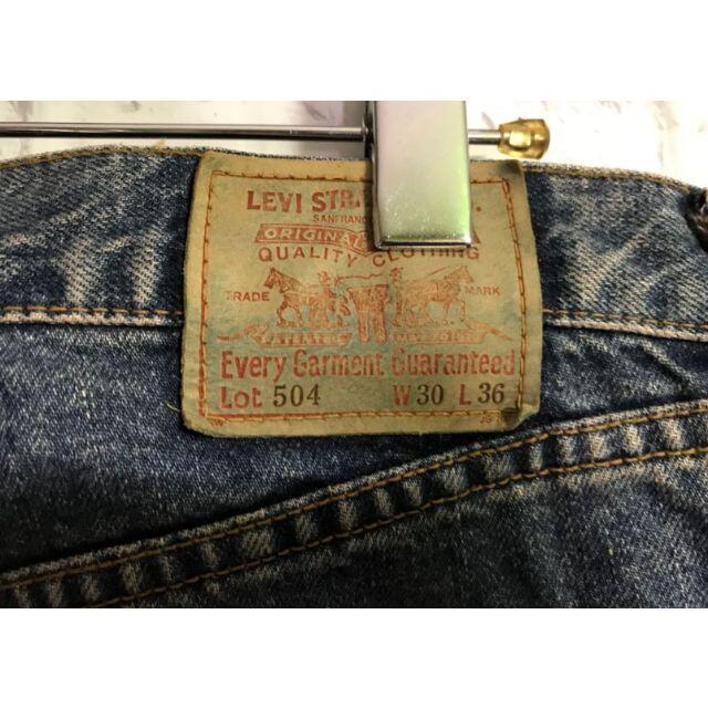 Levi's(リーバイス)のLevis 504　メンズ　ジーンズ　W30　L36　インディゴ　リーバイス メンズのパンツ(デニム/ジーンズ)の商品写真