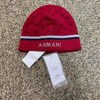 アルマーニ ジュニア(ARMANI JUNIOR)のアルマーニ　ジュニア　ニット帽　帽子　M 新品　タグ付き(帽子)