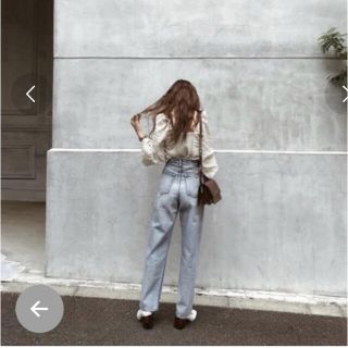 マウジー(moussy)のHW DAMEGE LOOSE STRAIGHT(デニム/ジーンズ)