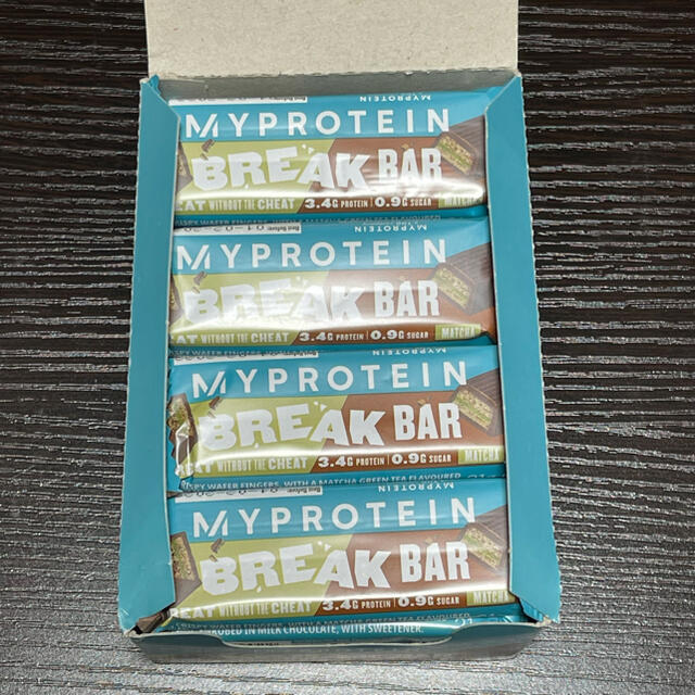 MYPROTEIN - MYPROTEIN製 プロテイン ブレイク バー 抹茶味 16枚入の