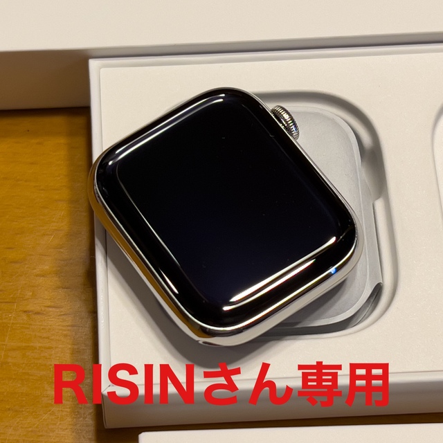 Apple Watch 7 45mm シルバーステンレスとミラネーゼメンズ