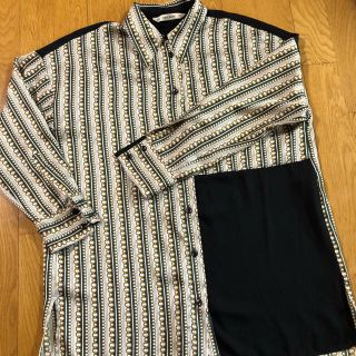 ザラ(ZARA)の美品　ZARA オーバーサイズ　柄シャツ(シャツ/ブラウス(長袖/七分))