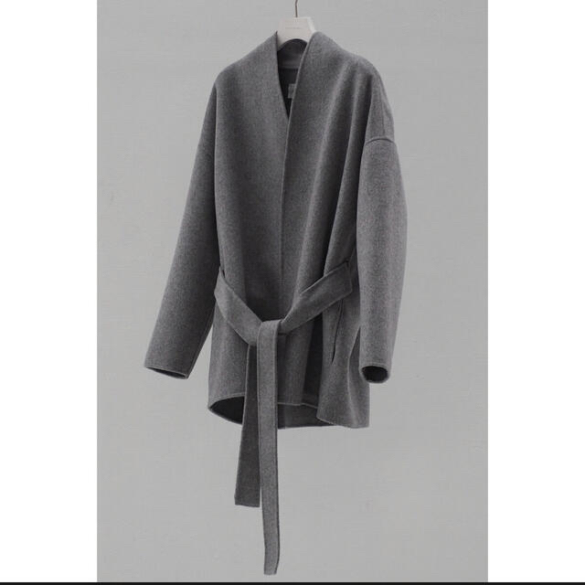 na.e今季コート2021AW    Allure Coat_Gray  レディースのジャケット/アウター(ノーカラージャケット)の商品写真