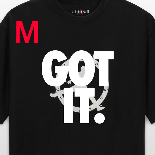 nike jordan off white  半袖Tシャツ　M ブラック