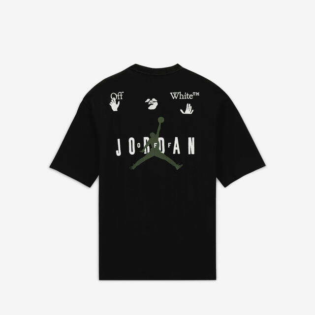 nike jordan off white  半袖Tシャツ　M ブラック 1