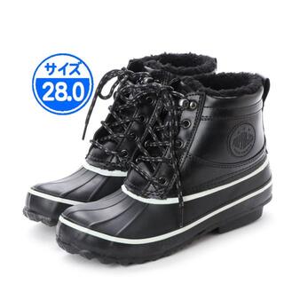 【新品 未使用】防寒ブーツ ボア メンズ ブラック 28.0cm 黒 JW217(長靴/レインシューズ)