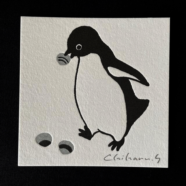 坂崎千春 さかざきちはる ペンギン百態Ⅱ アートカード⑤⑥の 坂崎千春 さかざきちはる ペンギン百態Ⅱ アートカード⑤⑥の