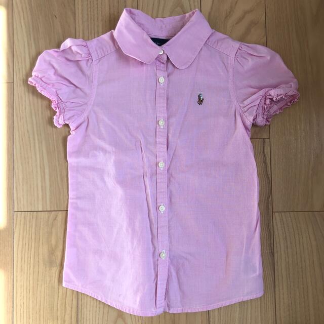 Ralph Lauren(ラルフローレン)のラルフローレン　シャツ　半袖　４T   100cm   キッズ/ベビー/マタニティのキッズ服女の子用(90cm~)(Tシャツ/カットソー)の商品写真