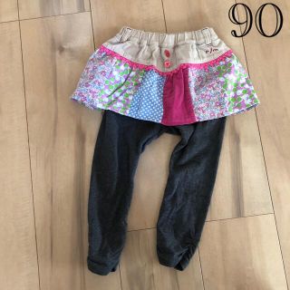 ラグマート(RAG MART)のused ラグマート　スカート付き　レギンス　90(パンツ/スパッツ)