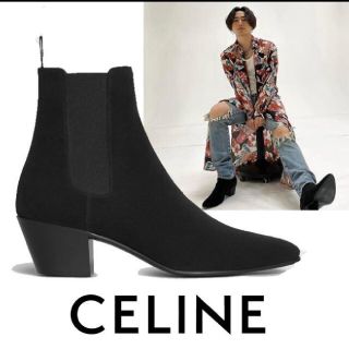 セリーヌ(celine)のCELINE ジャクノ チェルシーブーツ / スエードカーフスキン41(ブーツ)