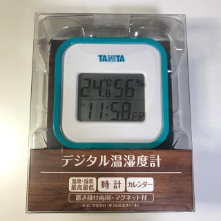 タニタ(TANITA)のTANITA デジタル温湿度計　ブルー(日用品/生活雑貨)