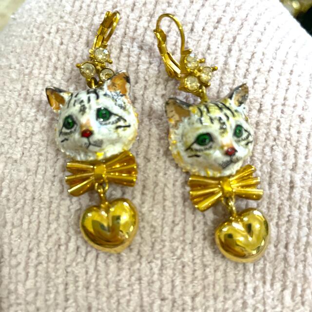 DOLCE&GABBANA(ドルチェアンドガッバーナ)の美品❤︎Dolce&Gabbana猫ちゃん🐈ピアス レディースのアクセサリー(ピアス)の商品写真