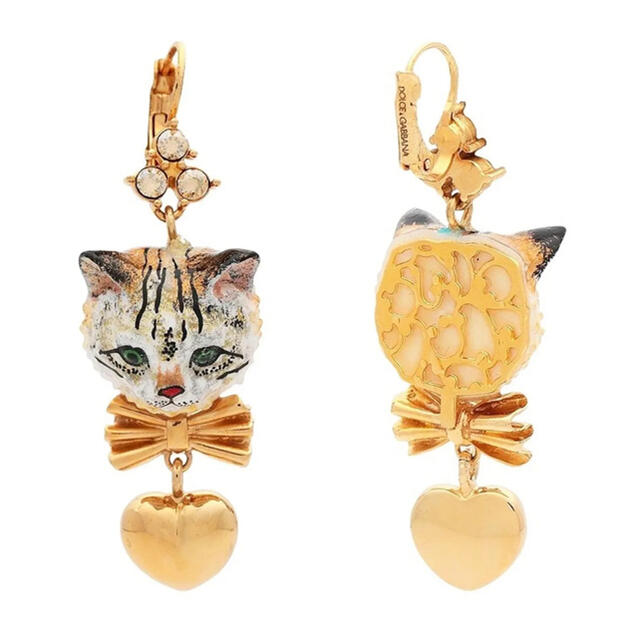 DOLCE&GABBANA(ドルチェアンドガッバーナ)の美品❤︎Dolce&Gabbana猫ちゃん🐈ピアス レディースのアクセサリー(ピアス)の商品写真