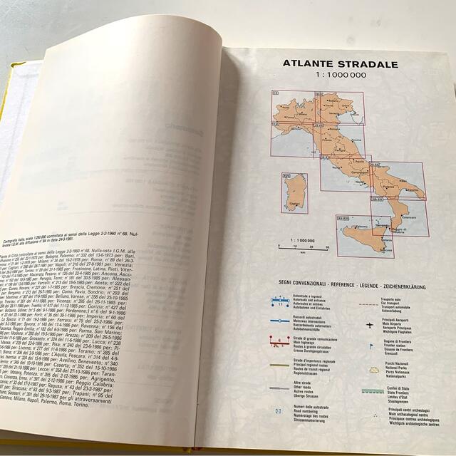 早い者勝ち‼️イタリア地図　P385+P96 エンタメ/ホビーの本(地図/旅行ガイド)の商品写真
