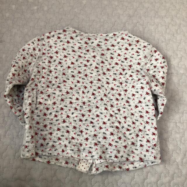 PETIT BATEAU(プチバトー)のプチバトー　花柄カーディガン　12m/74cm キッズ/ベビー/マタニティのベビー服(~85cm)(カーディガン/ボレロ)の商品写真