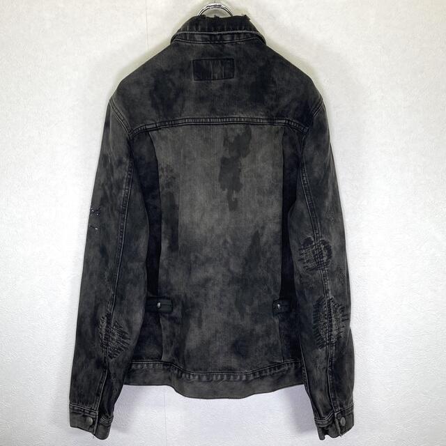 Roen(ロエン)のB2  ARORDAGE   黒　ダメージジャケット メンズのジャケット/アウター(Gジャン/デニムジャケット)の商品写真