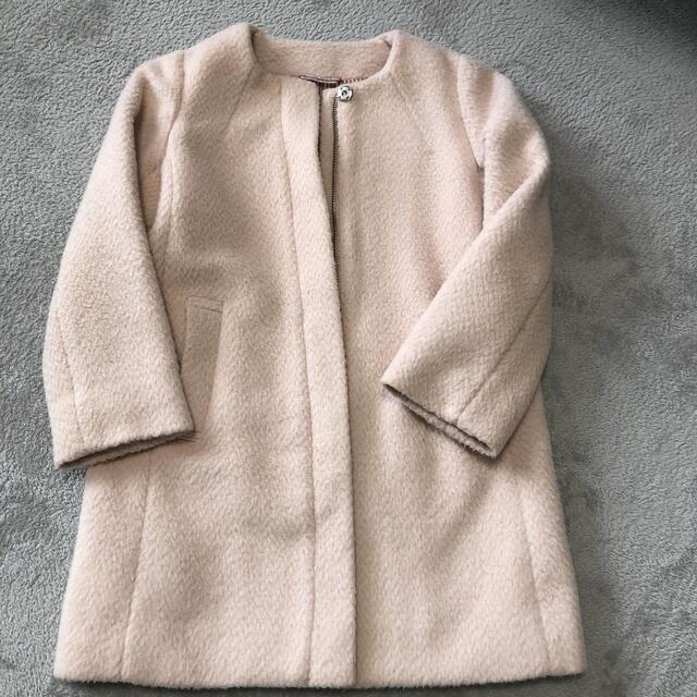 ノーカラーコート　110 キッズ/ベビー/マタニティのキッズ服女の子用(90cm~)(コート)の商品写真