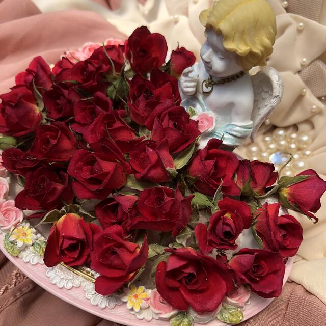 sea riry‥❤︎様専用★ミニ薔薇&ミニミニ薔薇★各１セット‥20輪+2輪付 ハンドメイドのフラワー/ガーデン(ドライフラワー)の商品写真