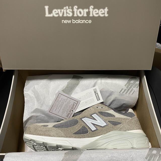 New Balance(ニューバランス)のLEVI'S × NEW BALANCE M990LV3 "GREY" 27.5 メンズの靴/シューズ(スニーカー)の商品写真