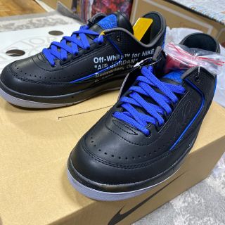 ナイキ(NIKE)の25.5cm Nike AIR JORDAN 2 LOW off white 黒(スニーカー)