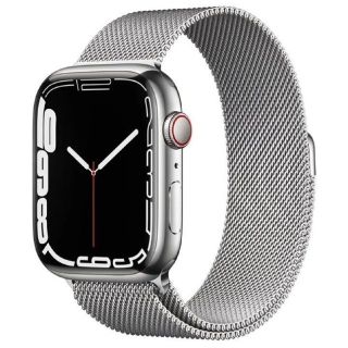 アップルウォッチ(Apple Watch)のApple Watch Series 7 45mm シルバー ステンレススチール(腕時計(デジタル))