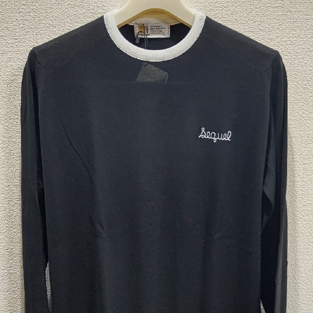 トップス【新品未使用】SEQUEL×JOHN SMEDLEY ニット黒XLサイズ