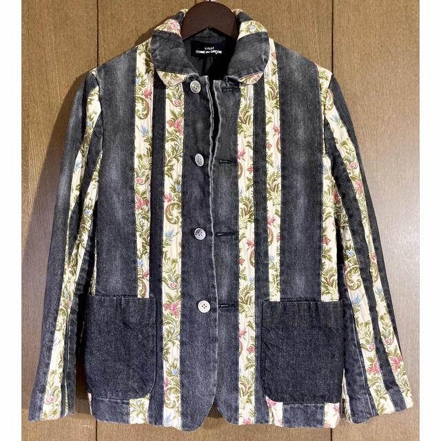 トリココムデギャルソン 激レア! 美品 再構築デニムジャケット 丸襟